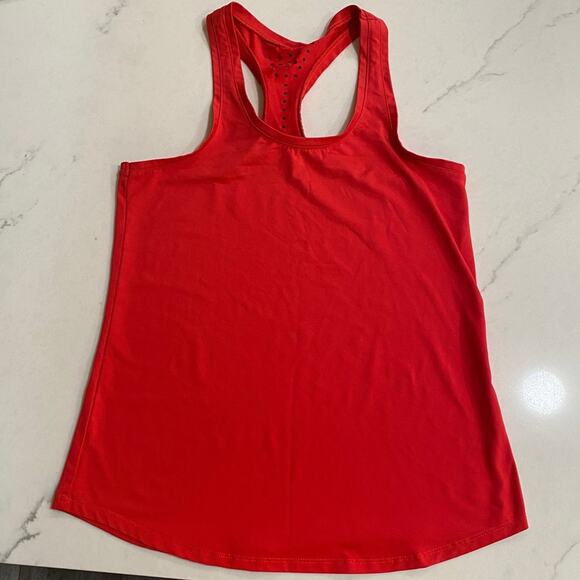 Fabletics Desi Laser Cut Racerback Tank perforated workout top - Picture 6 of 6